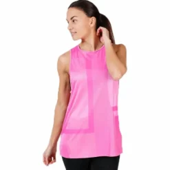 Tech Pack Knit Muscle Tank Pink