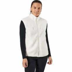 Teddy Pile Vest Off White