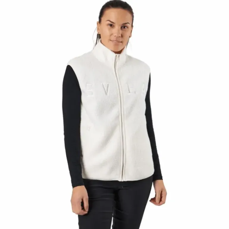 Teddy Pile Vest Off White