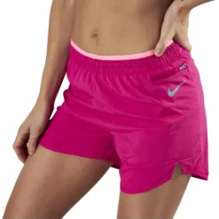 Tempo Luxe 5" Running Short Silver/Red