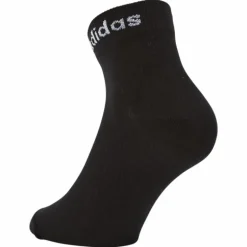 Think Linear Ankle Socks 3 Pairs Black / White