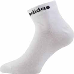 Think Linear Ankle Socks 3 Pairs White / Black