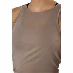 Tie Back Tank Taupe Grey