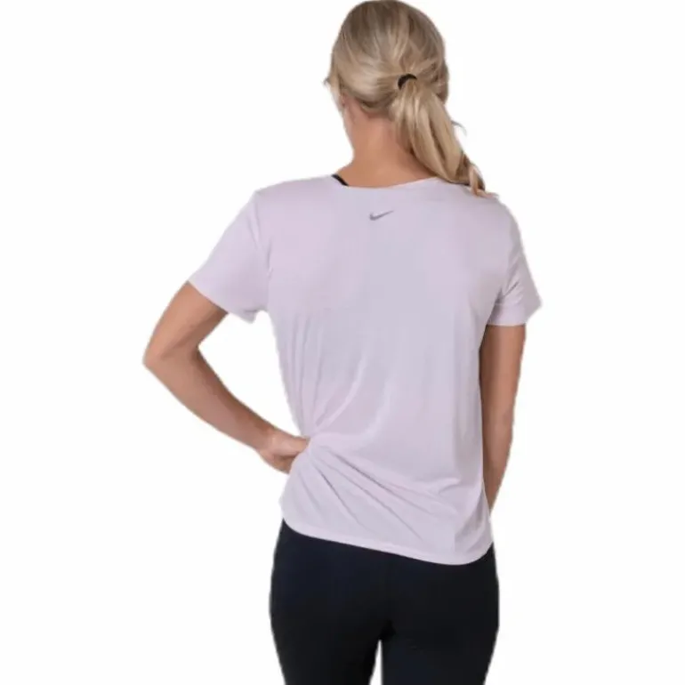 Top SS Swoosh Run Pink/White