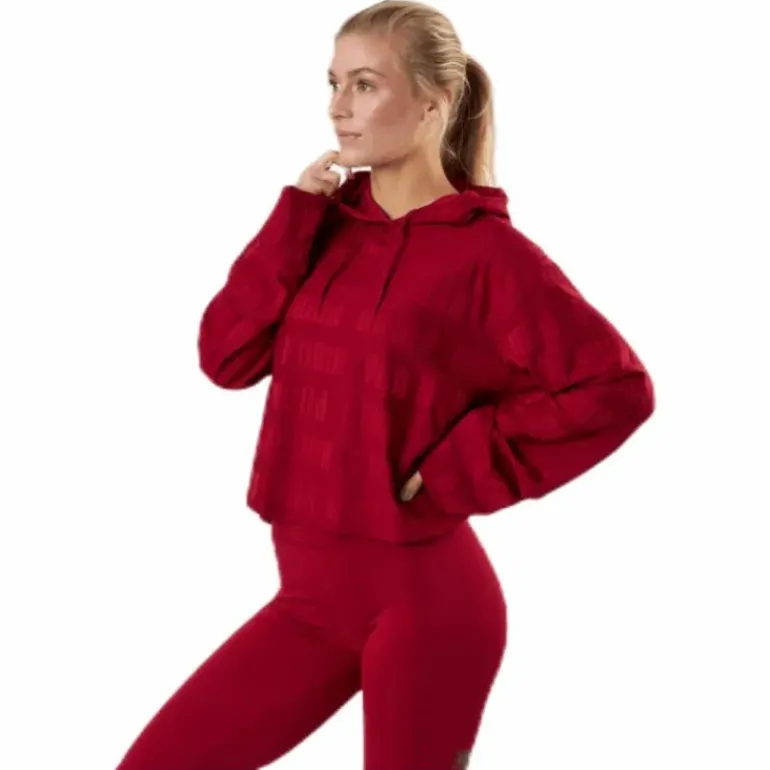 Train First Mile Mono Hoodie Red