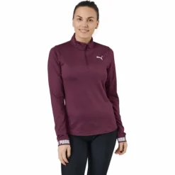 Train Puma Strong 1/4 Zip Grape Wine