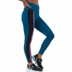 Train Shine High Rise 7/8 Tight Blue