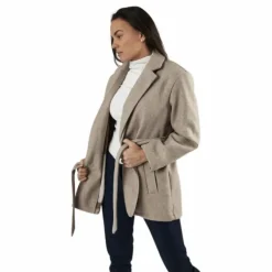 Trillion Belt Coatigan Pnt Beige