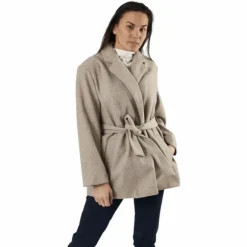Trillion Belt Coatigan Pnt Beige