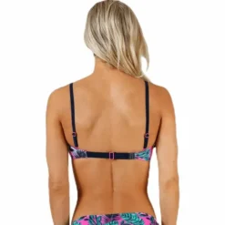 Tropic Garden Padded Bandeau Pink/Blue/Green