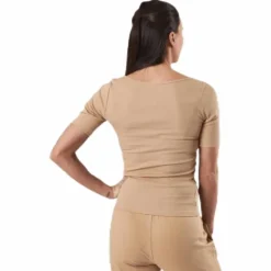 T-shirt Ribbed Beige