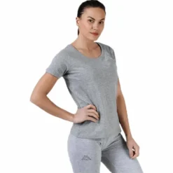 T-Shirt S/S, Logo Momba Grey