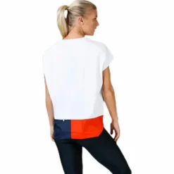 T-Shirt With Colourblock White