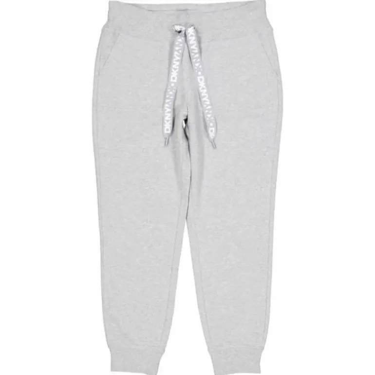 Two Tone Logo Drawcord Jogger Pearl Grey Heather
