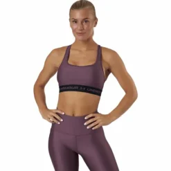 Ua Crossback Mid Bra Ash Plum
