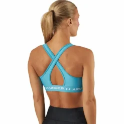 Ua Crossback Mid Bra Glacier Blue