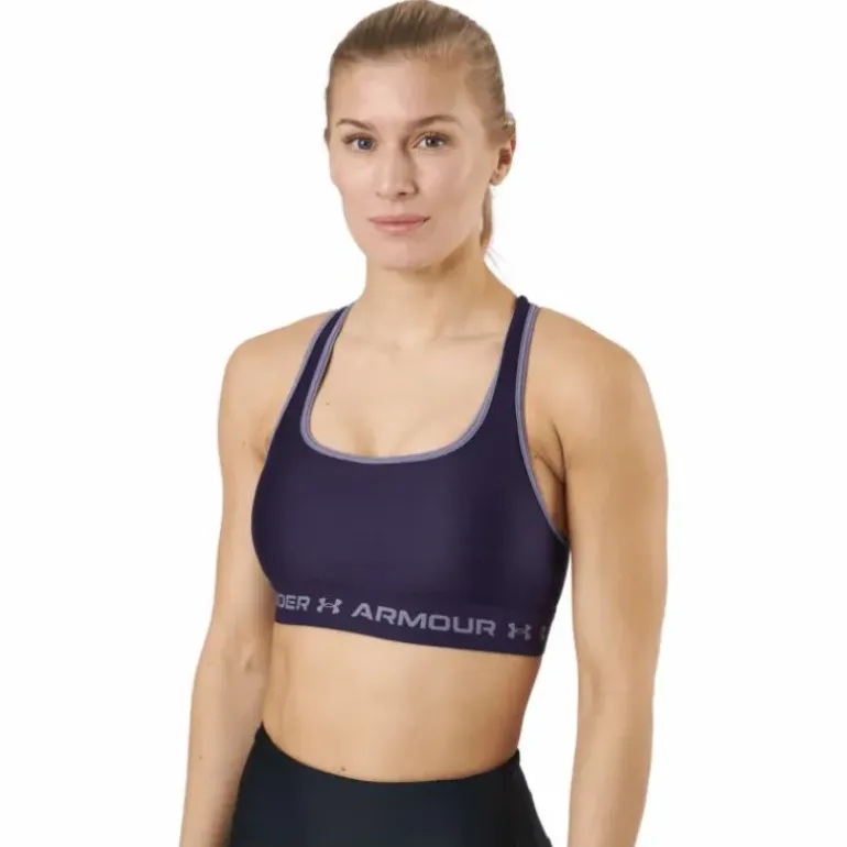 Ua Crossback Mid Bra Purple Switch / Purple Switch