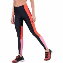 UA HG Armour Perforation Inset Leggings Black