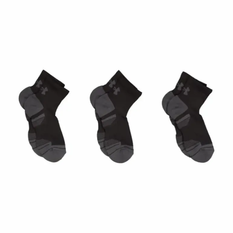 Ua Performance Tech 3pk Qtr Black