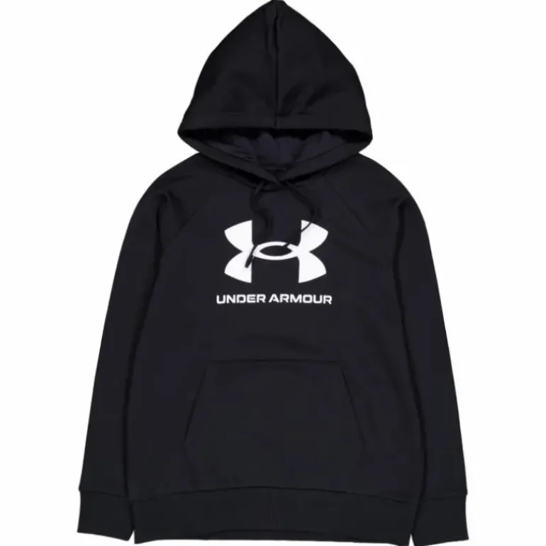 Ua Rival Fleece Big Logo Hdy Black