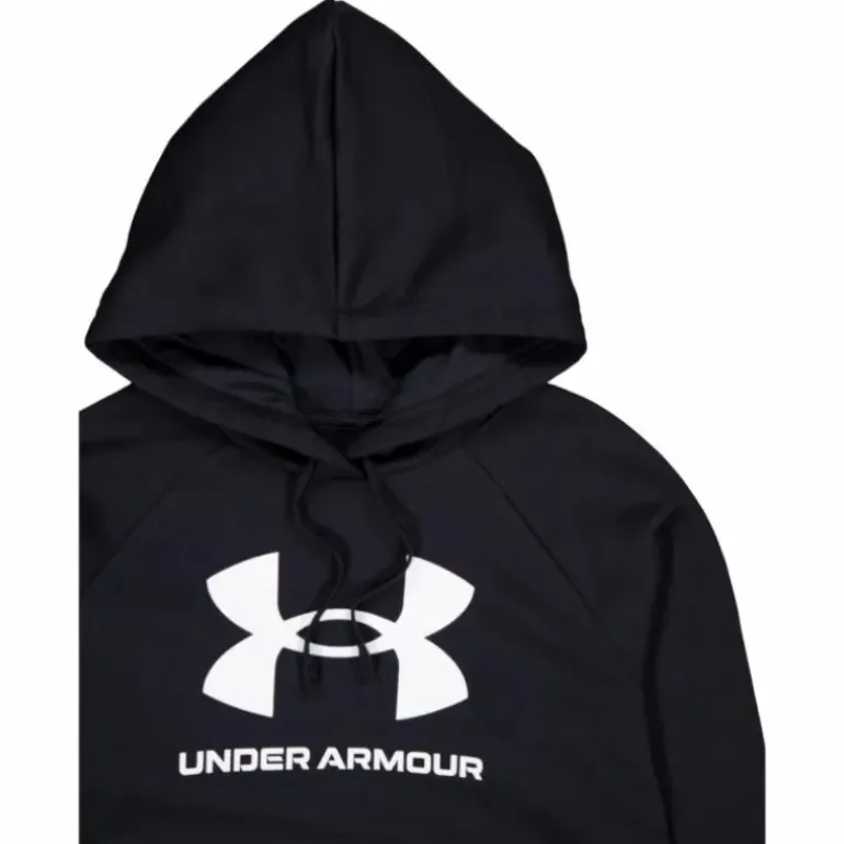 Ua Rival Fleece Big Logo Hdy Black