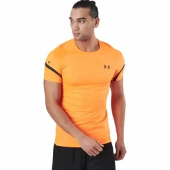 Ua Rush 2.0 Emboss Ss Blaze Orange / Jet Gray / Blac