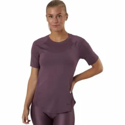 Ua Rush Mesh Ss Ash Plum