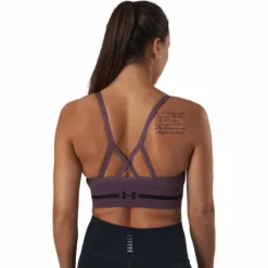 Ua Seamless Low Long Bra Ash Plum