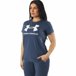 Ua Sportstyle Logo Ss Downpour Gray