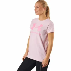 Ua Sportstyle Logo Ss Prime Pink