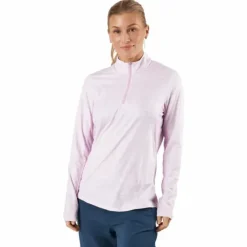 Ultimate365 Polo Long-Sleeve Top Bliss Lilac