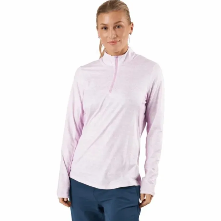 Ultimate365 Polo Long-Sleeve Top Bliss Lilac