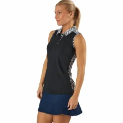 Ultimate365 Sleeveless Golf Polo Shirt Black