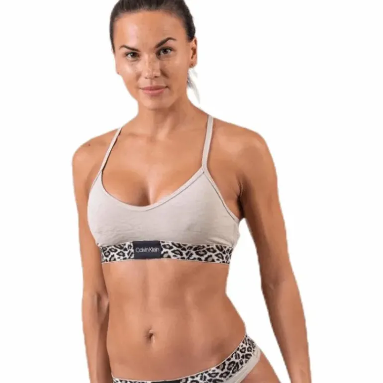 Unlined Bralette Brown
