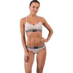 Unlined Bralette Brown