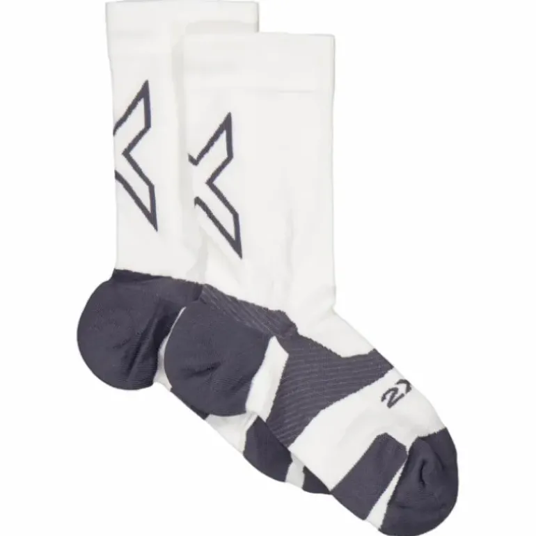 Vectr Light Cushion Crew Sock White/grey