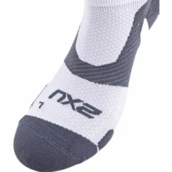 Vectr LightCushion NoShow Sock White/Grey