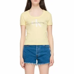 Vegetable Dye Monogram Baby Te Yellow