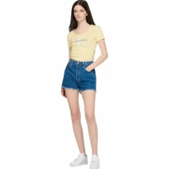 Vegetable Dye Monogram Baby Te Yellow