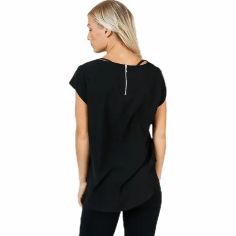 Vic S/S Solid Top Black
