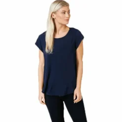 Vic S/S Solid Top Blue