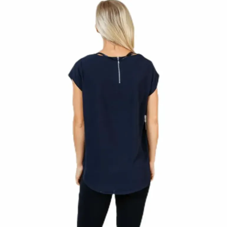 Vic S/S Solid Top Blue