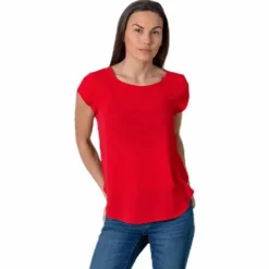 Vic S/S Solid Top Red