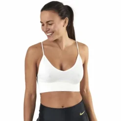 Vicky Rib Seamless V-Neck Top White
