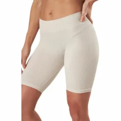 Vicky Rib Seamless Shorts Grey