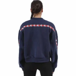 Violet Zip Sweat Blue