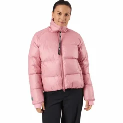Volume Puffer Jacket Pink Edge