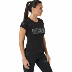 W Black Grey Logo T-shirt Black