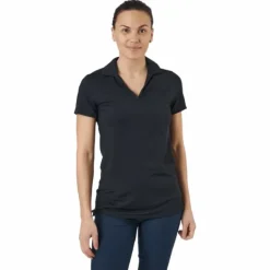 W Cloudspun Coast Polo Puma Black Heather