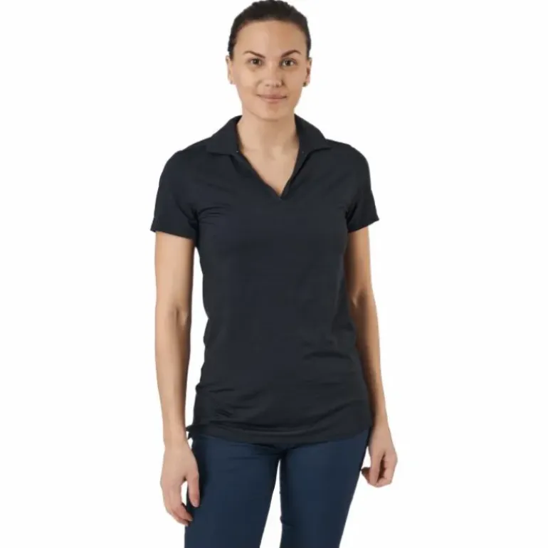 W Cloudspun Coast Polo Puma Black Heather